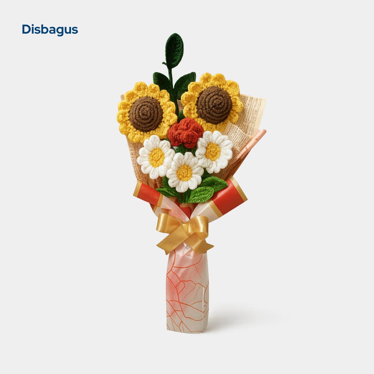 Crochet Sunflower Bouquet