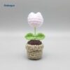 White Tulip Mini Pot