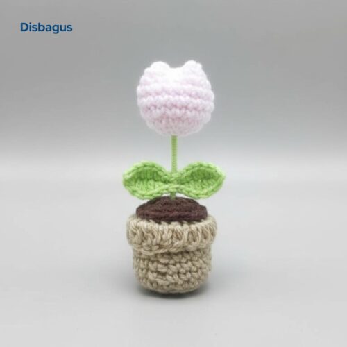 White Tulip Mini Pot