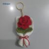 Single Rose Keychain