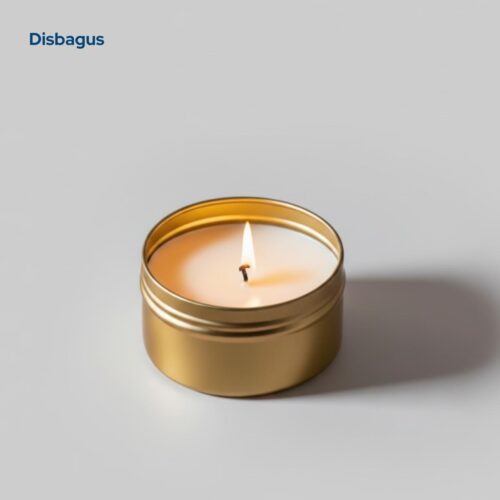 Golden Tin Candle