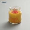 Jar Candle with Rose Flower